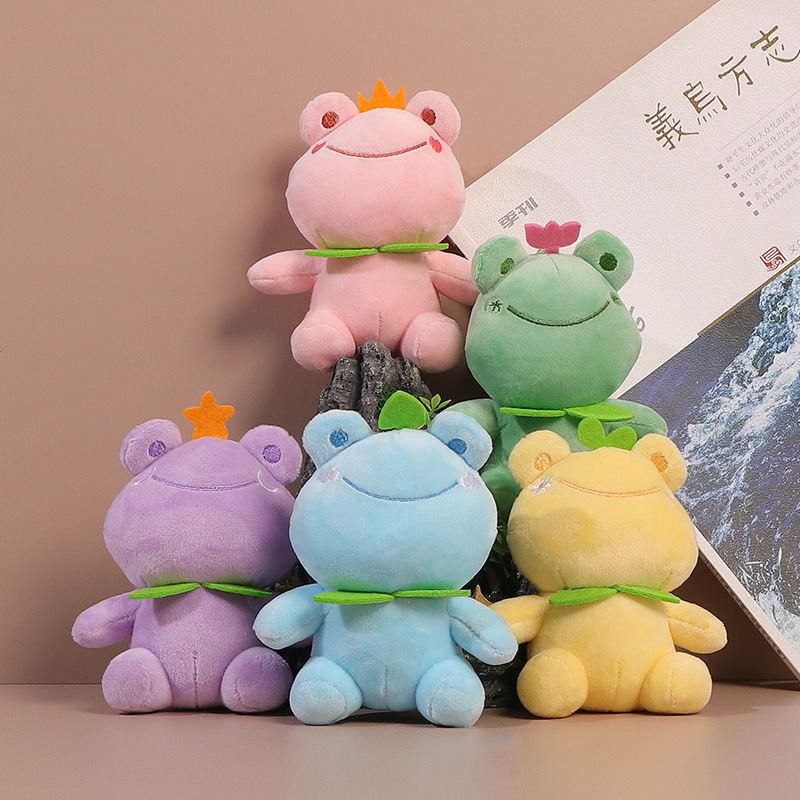 Home Improvement Kids - Cute Cartoon Frog Plush Doll Multicolor