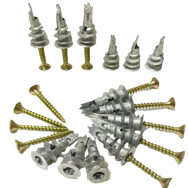 Drywall Anchor Screw - 10pcs Zinc Self-Drilling Drywall Anchors With