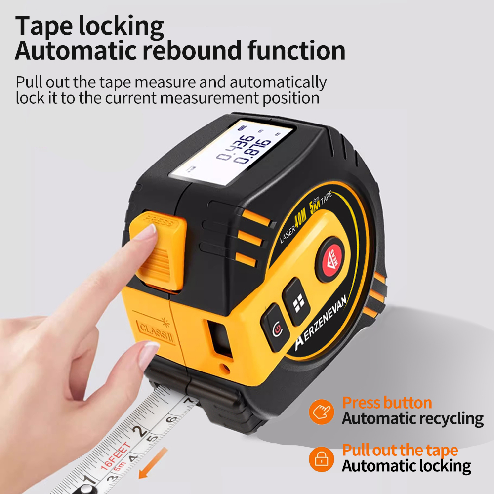 Home Improvement Expo - High-Precision Laser Tape Measure 2-in-1 Intelligent