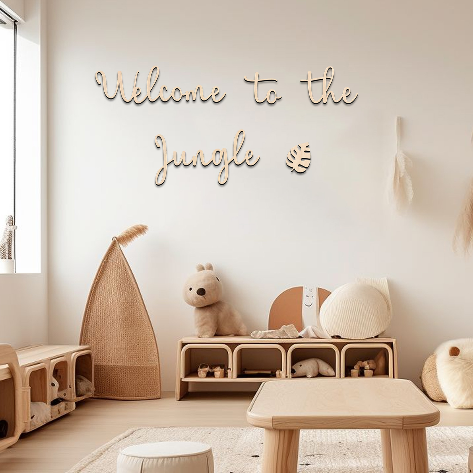 Home Improvement Kids - Welcome to the Jungle Wooden Sign