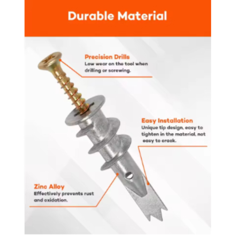 10pcs Single point Zinc Alloy  - Drywall Anchor Screw 评论和价格