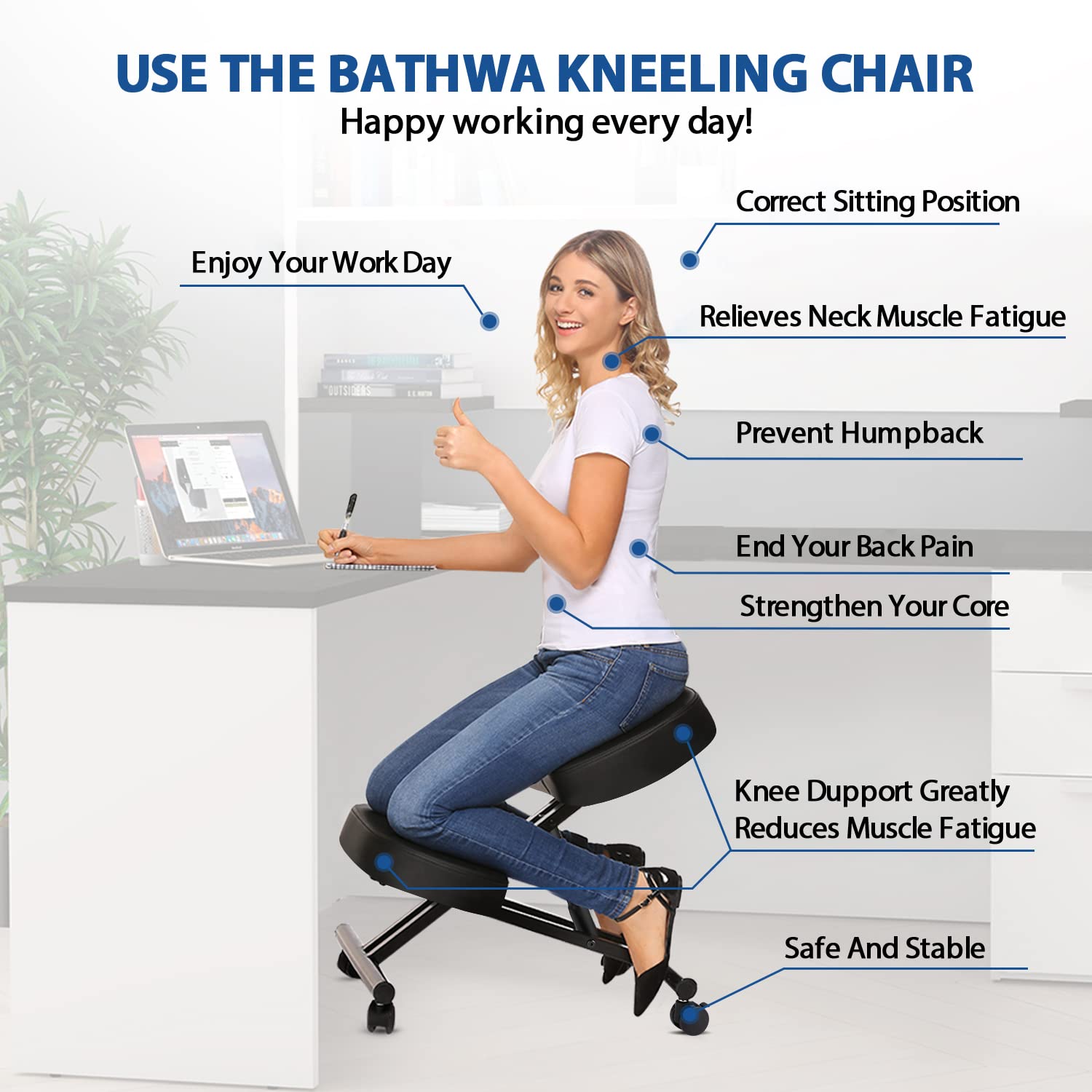 Kneeling Chair Ergonomic for O - Home Improvement In 评论和价格
