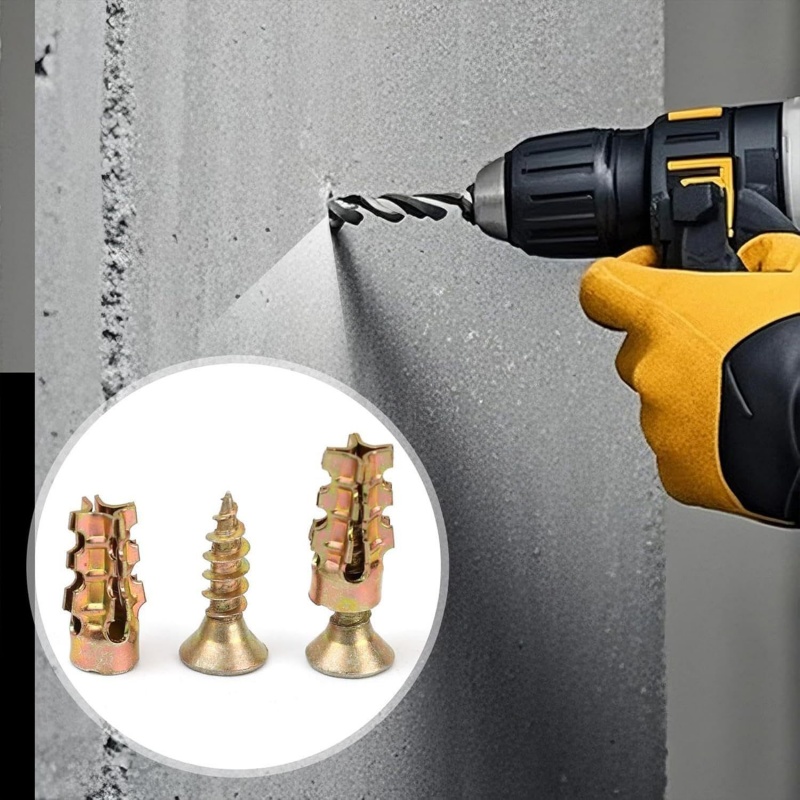 50/100PC Stone Expansion Screw - Drywall Anchor Screw 评论和价格