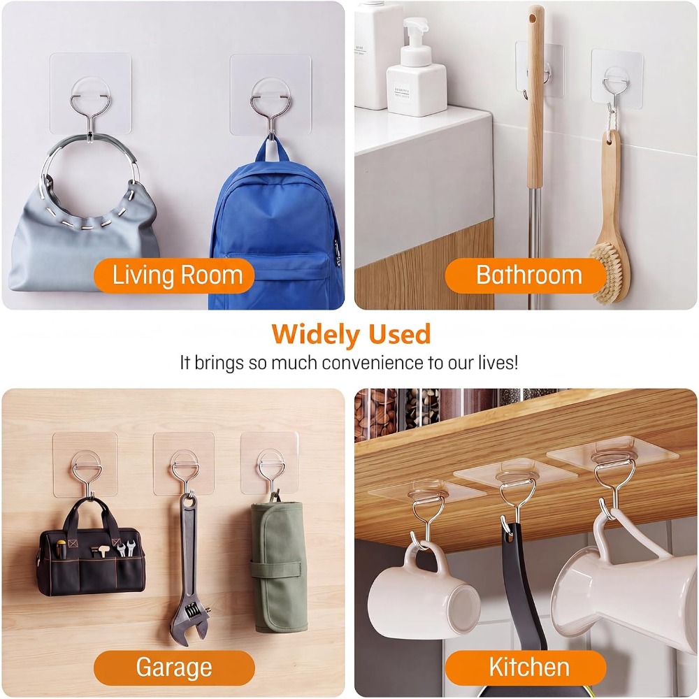 Heavy Duty Adhesive Wall Hooks - Home Improvement In 评论和价格