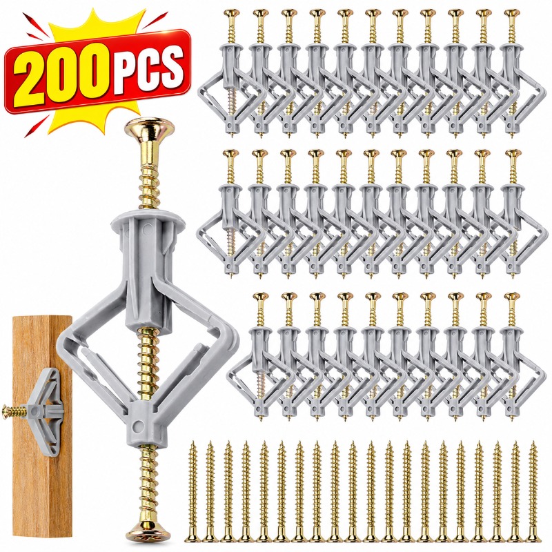 20-200Pcs Airplane Expansion P - Drywall Anchor Screw 评论和价格