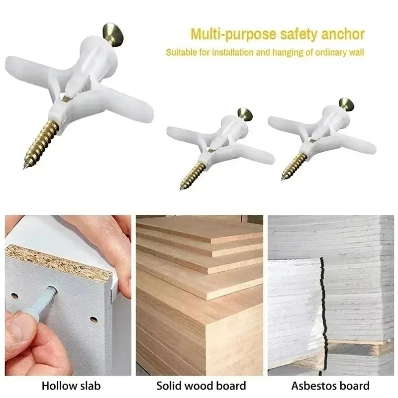20-200Pcs Airplane Expansion P - Drywall Anchor Screw 评论和价格