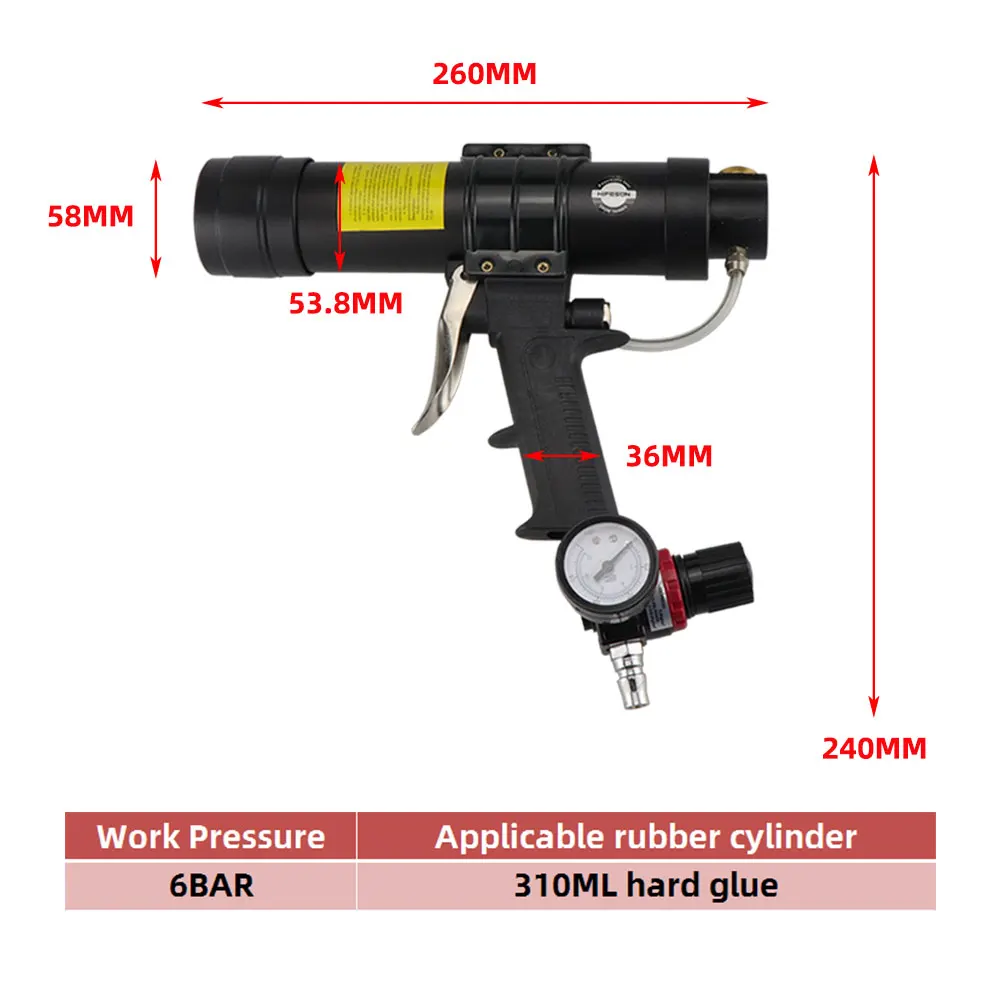 310ML Caulking Gun Pneumatic C - Caulking Gun Dispensing 评论和价格
