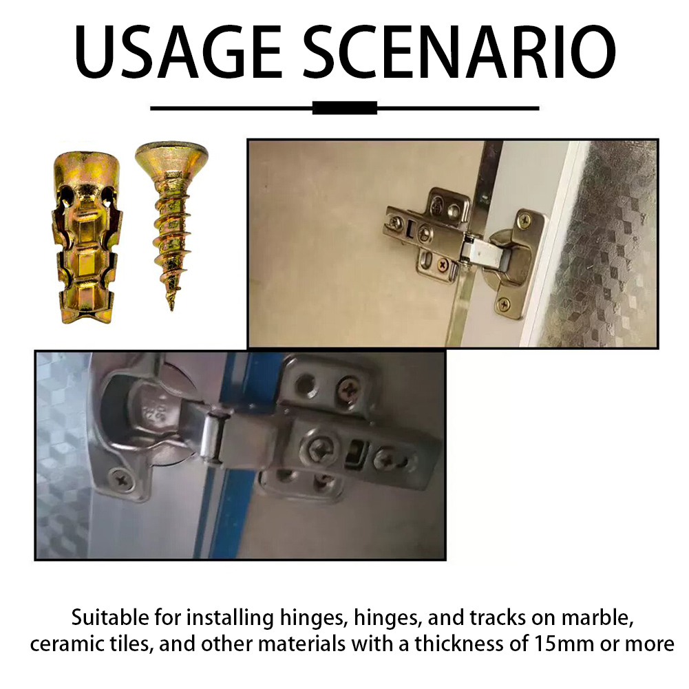 6*14mm Door Hinge Thread Repai - Drywall Anchor Screw 评论和价格