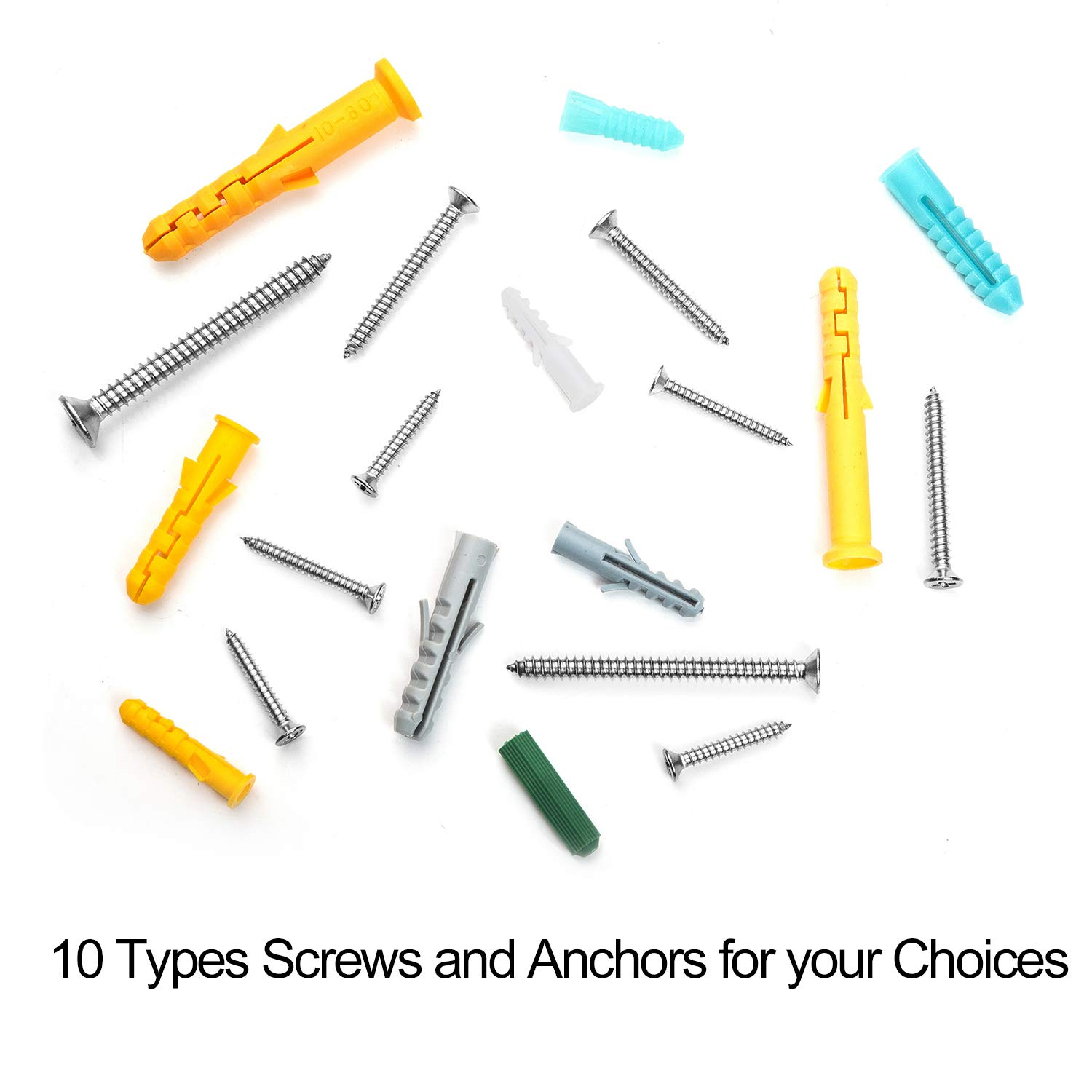 482pcs/set Plastic Expansion D - Drywall Anchor Screw 评论和价格