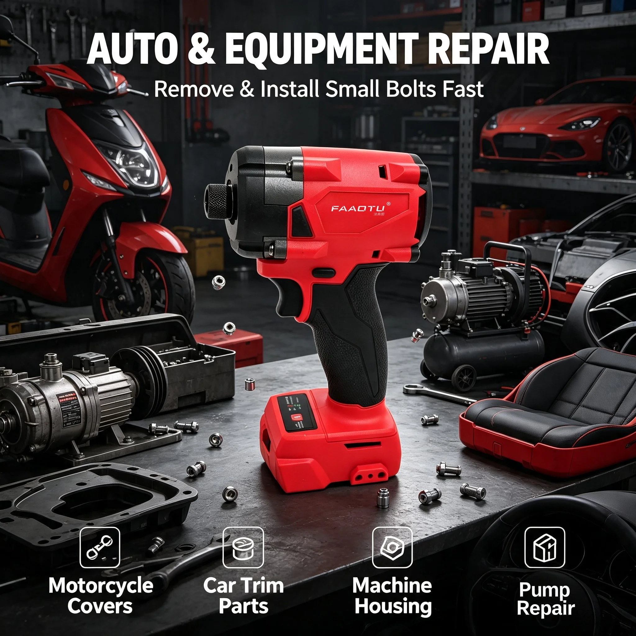 FAAOTU 18V Cordless Electric S - Home Improvement In 评论和价格