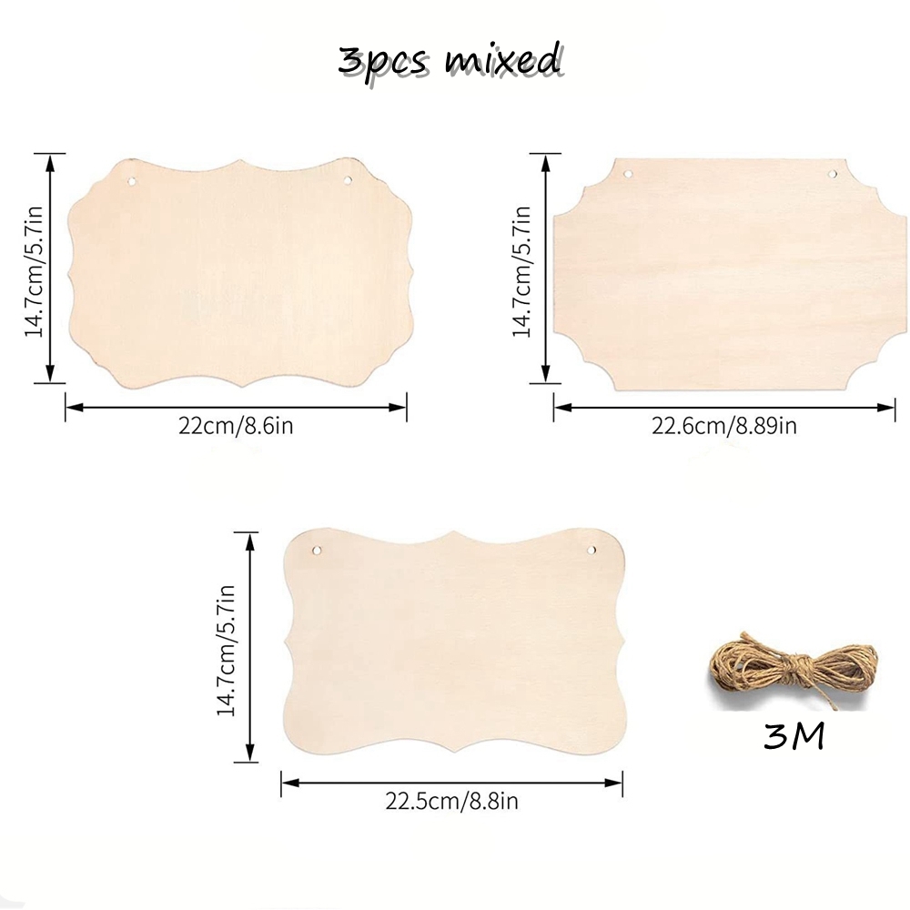 3pcs Wooden Door Hanging Ornam - Home Improvement Kids 评论和价格