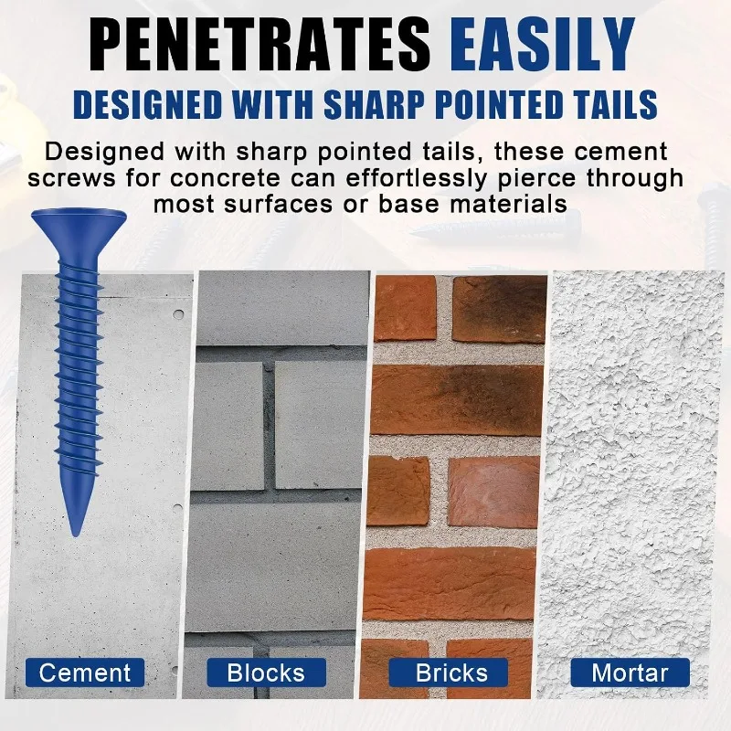 Concrete Screws Anchor Blue Fl - Drywall Anchor Screw 评论和价格