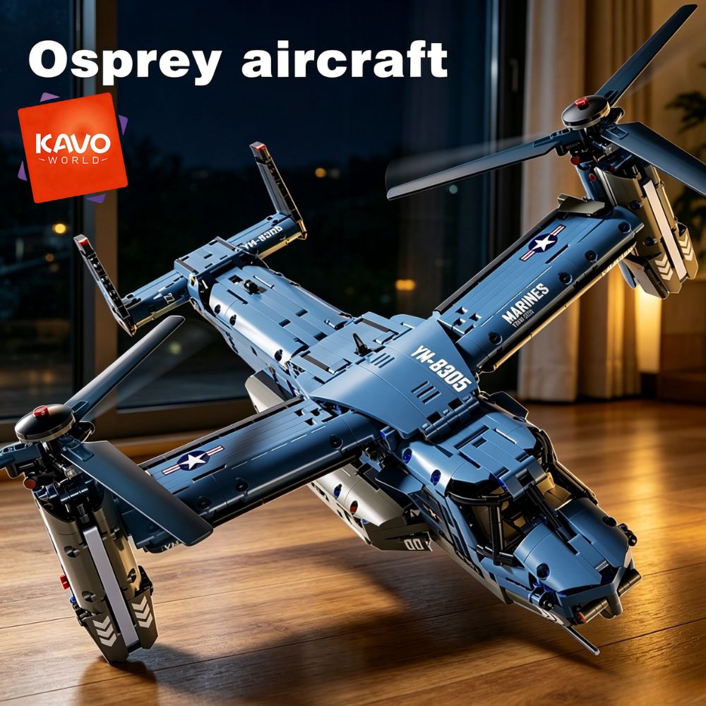 KAVOWORLD 1486PCS V-22 Osprey  - Home Improvement Expo 评论和价格