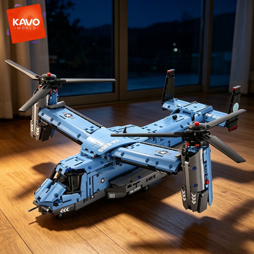 KAVOWORLD 1486PCS V-22 Osprey  - Home Improvement Expo 评论和价格