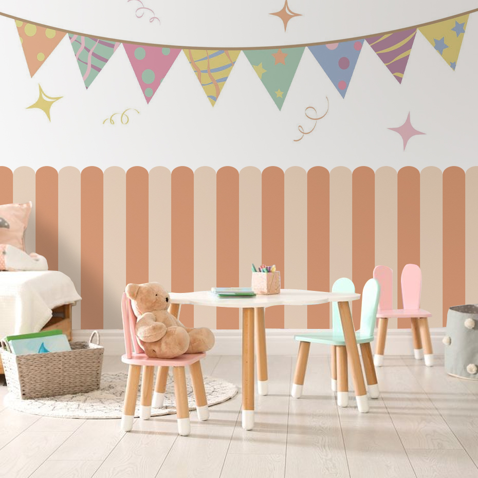 Multicolor Vertical Striped Ar - Home Improvement Kids 评论和价格