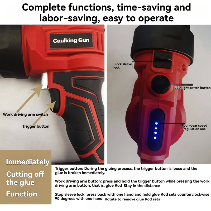 Cordless Electric Caulk Gun wi - Caulking Gun Dispensing 评论和价格